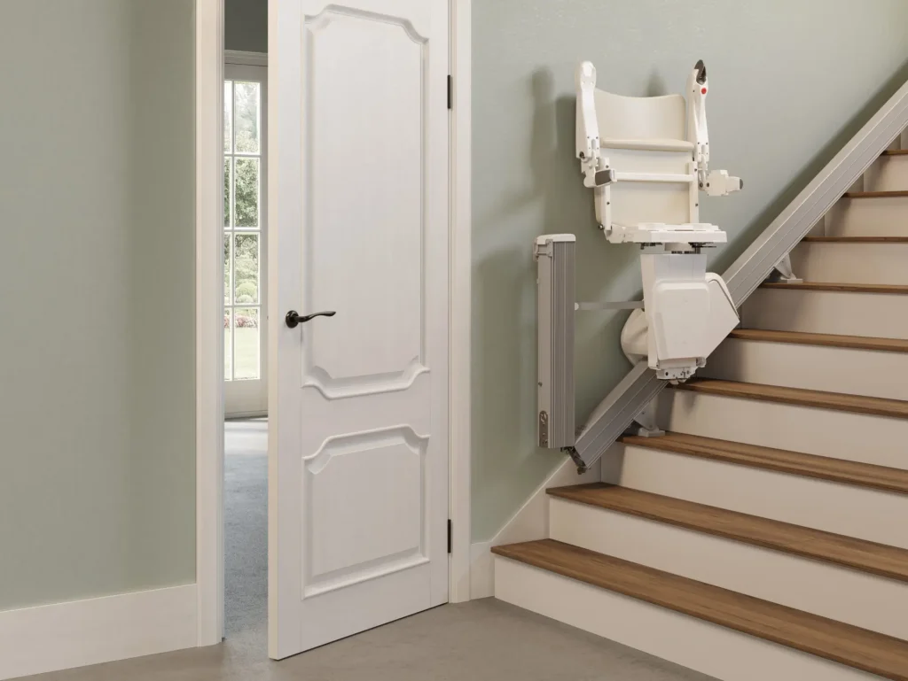 Easy Hinge Folded side Stairlift.