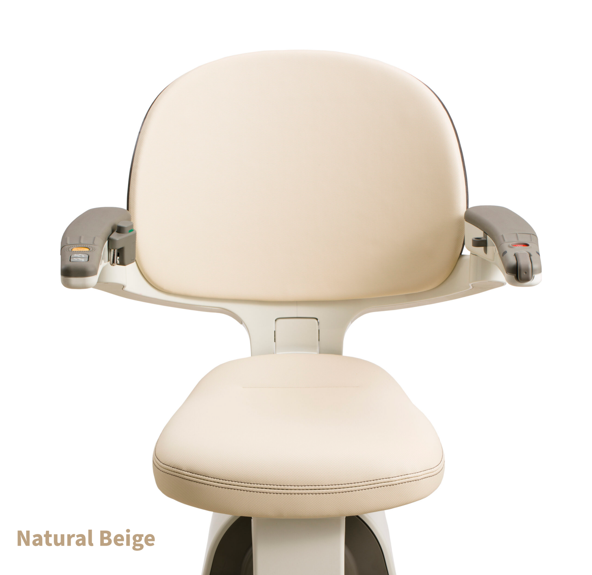 Flow X Stairlift with the Natural Beige seat colour